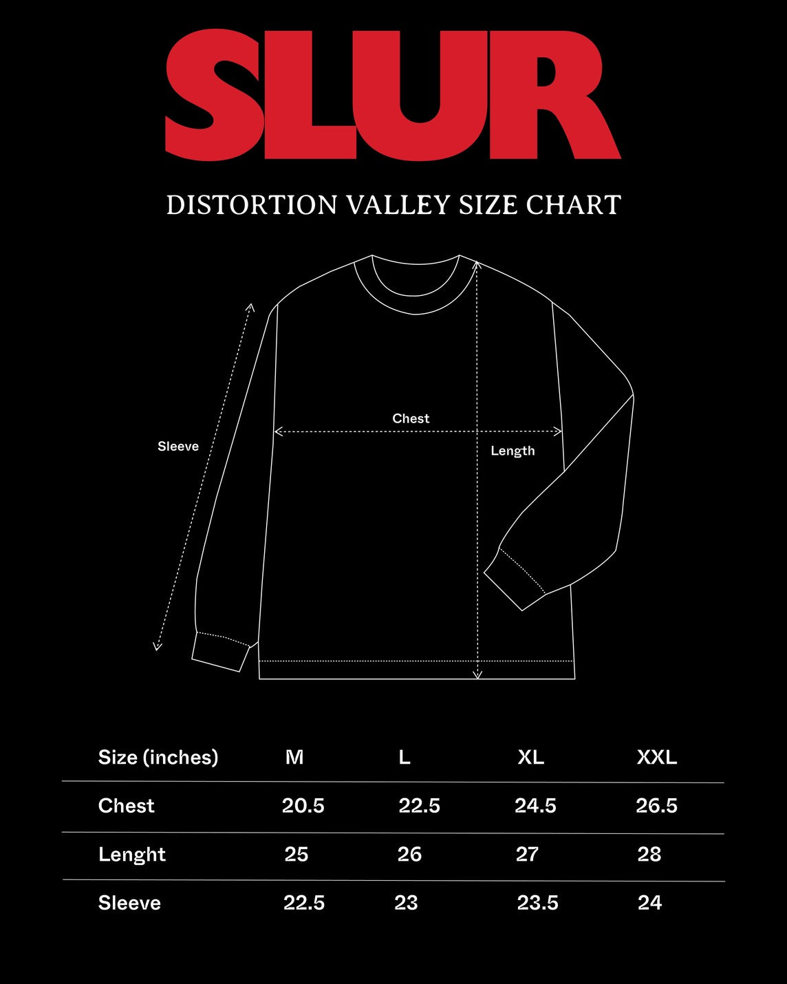 SLUR : Distortion Valley Long Sleeve Tee